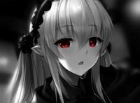 动漫头像：暗系少女系列