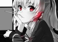 动漫头像：暗系少女系列