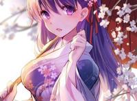 二次元女生炫酷头像壁纸，淡蓝色的季风，吹走了最孤单的青春