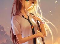 唯美二次元小仙女动漫头像，青山不及你眉长，水清不似你目澈