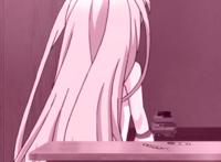 可爱动漫女生头像：我的眼睛很好看，因为眼睛里面都是你