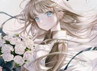 动漫女生头像｜在落日下等你