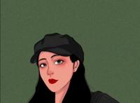 最新手绘头像女生动漫单人微信头像。