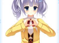 动漫美图欣赏：紫色系列女生头像，呆萌可爱的二次元美少女！