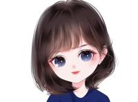 可爱又时尚的漫画风格女生微信头像！