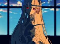 动漫头像：暗黑系女生头像