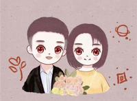 手绘头像女可爱卡通简单大眼睛卡通手绘动漫女生头像手绘头像女