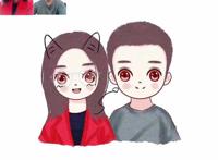 手绘头像女可爱卡通简单大眼睛卡通手绘动漫女生头像手绘头像女