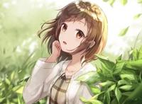 绿色系列唯美高清动漫女生壁纸&头像（下）