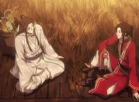 《天官赐福》：花城和谢怜牛车相遇，菩荠观相处最美好的时光！