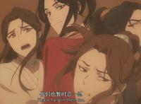 《天官赐福》花城的表情亮了，阿昭也化了眼影，贺玄的女相好美！