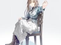 P站日榜第一的小姐姐竖起了一只手指，网友我：好兴奋