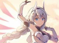 未成年女生cos琪亚娜，两人不同风格，细腰大长腿和翘臀女神