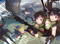 二次元美图赏析：战争下的美少女们