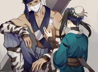 高清壁纸：火影忍者白与再不斩美图欣赏，“随风雪逝”的二人