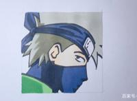 卡卡西最简头像绘制步骤，看完你也会了