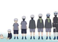 火影：卡卡西一生成长图，唯一一次露脸，竟然穿的这么土