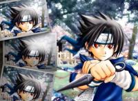 火影忍者动漫美图：宇智波佐助小时候原来这么可爱呀！