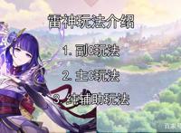 原神雷电将军玩法