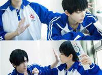 熊祁夕楼COS《伪装学渣》男主，最还原的贺朝谢俞，熊祁眼神绝了