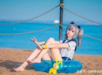 崩坏3rd布洛妮娅学院泳装COS，网友大呼我的邦娅怎么这么可爱