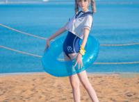 崩坏3rd布洛妮娅学院泳装COS，网友大呼我的邦娅怎么这么可爱