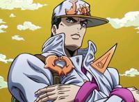 jojo中承太郎或是故意受伤，只为仗助成功担起大梁