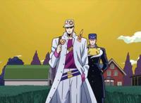 jojo中承太郎或是故意受伤，只为仗助成功担起大梁