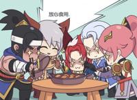 王者荣耀漫画：长城守卫军全体变颜艺，花木兰的心事，居然是和亲