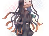 鬼灭之刃：P站高质量祢豆子同人图，各种风格的都有