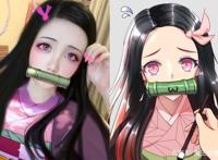 祢豆子的5种形态，可爱呆萌把人融化，看完之后你只想先把她带走