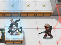 明日方舟:因矿石病失业的都市猎人四月，特点就是腿部扭曲严重