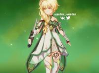 原神：最美荧妹皮肤？御姐发型 绿色长裙，比高马尾还吸引人