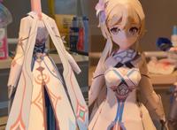 刻晴在现实跳舞，甘雨派蒙变纸质手办，原神二创真实感爆棚