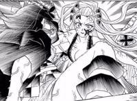 鬼灭之刃：祢豆子进化长出独角，将上弦踩在脚下蹂躏