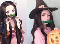 《鬼灭之刃》6个版本的祢豆子COS，黑人版祢豆子实在太辣眼睛了！