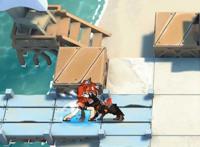 明日方舟：5星特种红新皮肤飞刀捕鱼，可和孑哥搭伙卖鱼