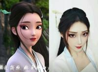 当《白蛇缘起》被cos后，许宣帅气十足，白蛇像从画中走出来一样