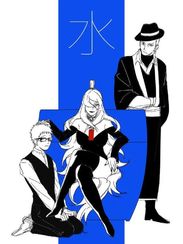 当五影换上西装,纲手妩媚动人,我爱罗宛如童话王子