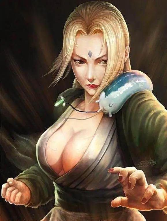 火影忍者：纲手4种迷人状态，赌坊上围夹钱垫底，最后一个都想要