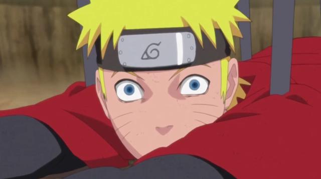 纲手送给鸣人死亡道具，还好鸣人聪明在关键时刻赶紧扔掉