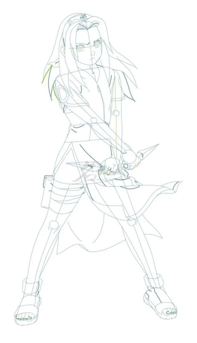 春野樱绘画技法