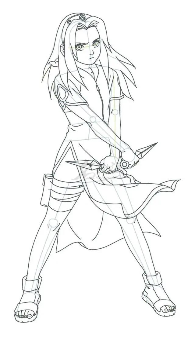 春野樱绘画技法