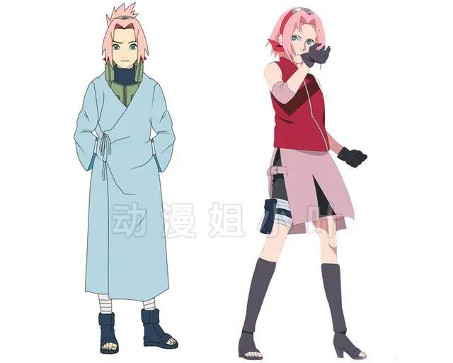 火影忍者：春野樱的十个造型，第四张美如画，最后一张堪称经典！