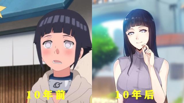 火影忍者：女大十八变，雏田小时候很害羞，小樱长大后却长残了