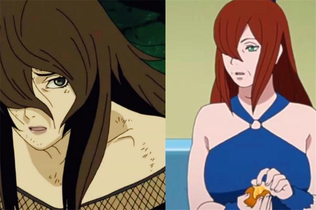 火影中女忍者的颜值变化：雏田从小可爱，照美冥红豆中年发福