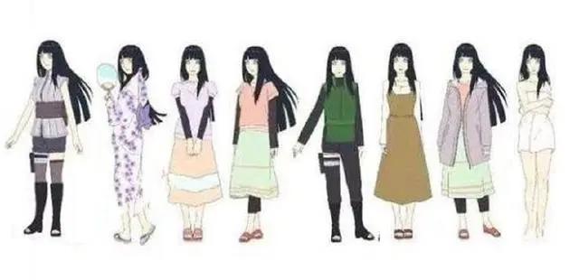 《火影忍者》盘点雏田穿过40套衣服，结婚的雏田才是最美的！