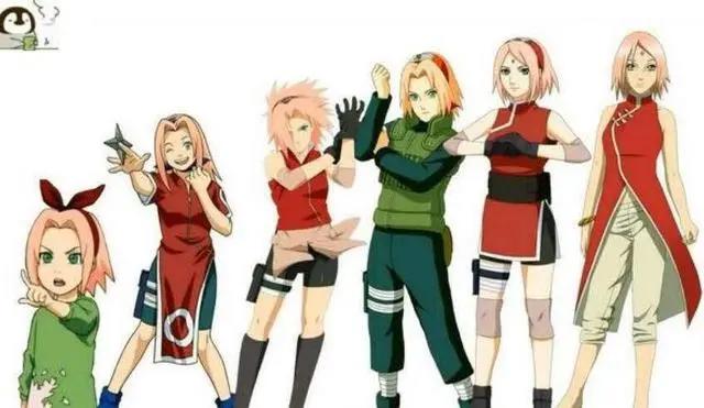 盘点7位火影中美女忍者成长的变化，井野成功逆袭