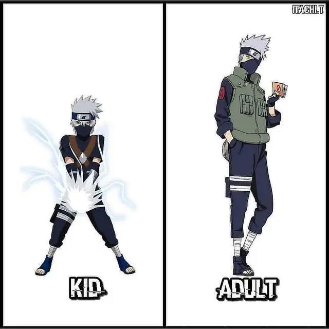 《火影》角色成长变化，佐助从小帅到大，带土变化最大