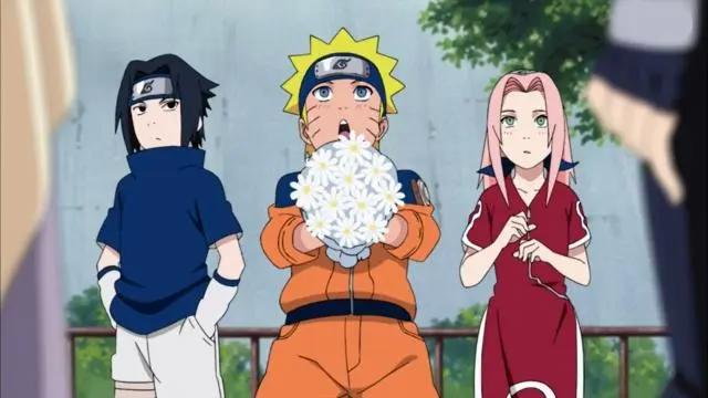 卡卡西的恋人是存在的，两人接吻，鸣人送花祝福